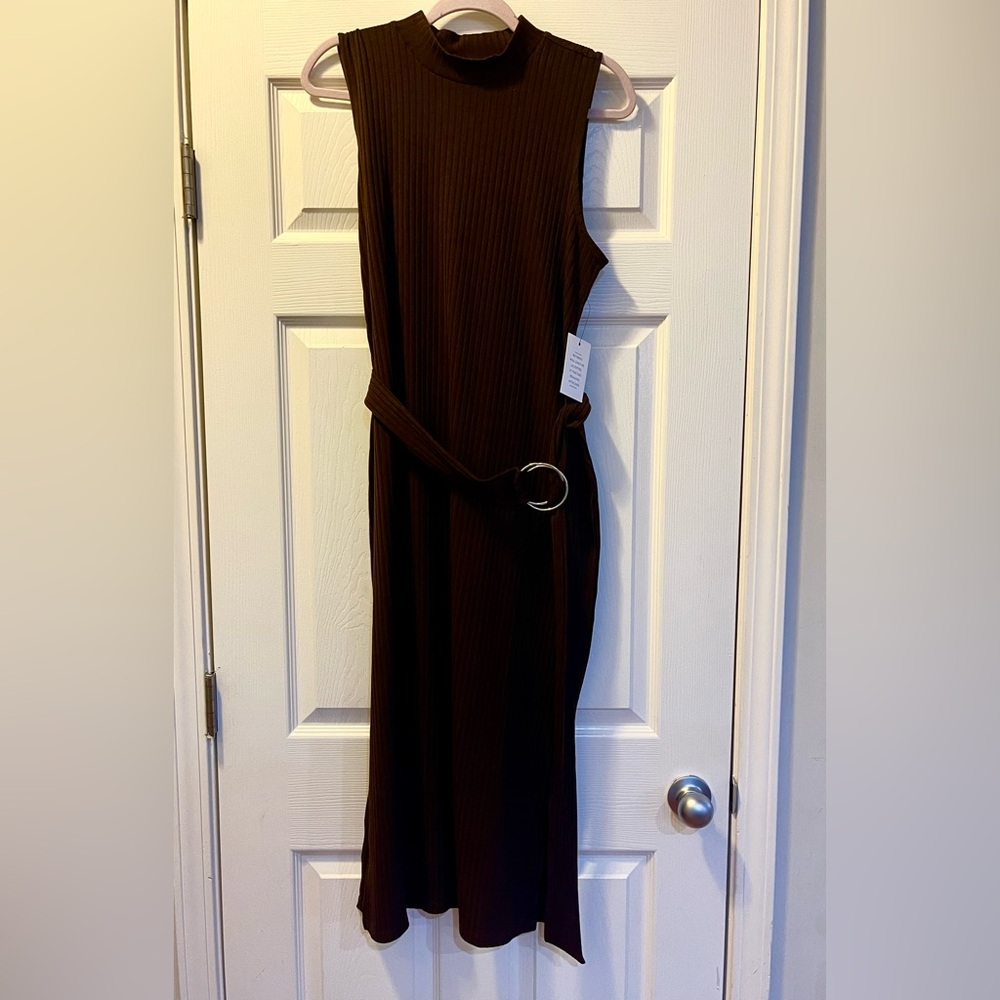 ELOQUII Brown Sleeveless Dress | size 16 NWT